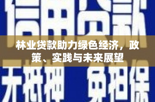润州林业贷款助力绿色经济，政策、实践与未来展望