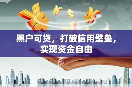 润州黑户可贷，打破信用壁垒，实现资金自由