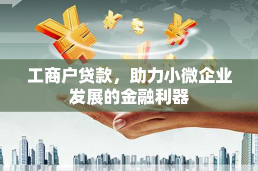润州工商户贷款，助力小微企业发展的金融利器