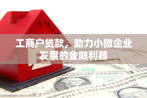 润州工商户贷款，助力小微企业发展的金融利器