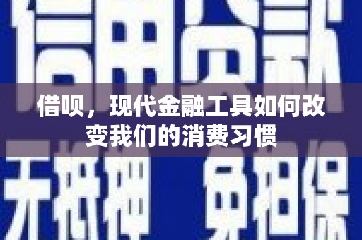 润州借呗，现代金融工具如何改变我们的消费习惯