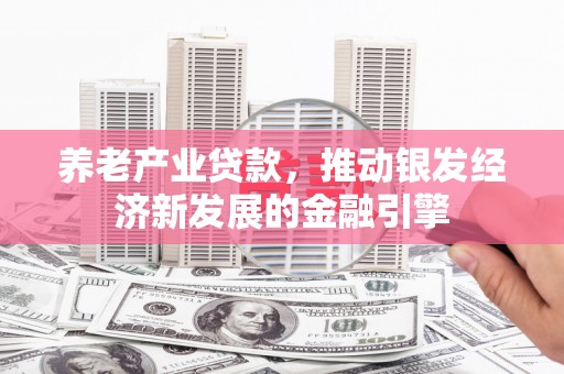润州养老产业贷款，推动银发经济新发展的金融引擎
