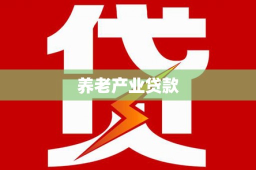 润州养老产业贷款