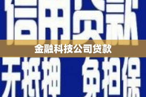 润州金融科技公司贷款