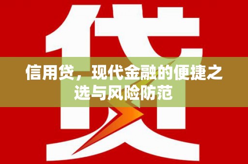 润州信用贷，现代金融的便捷之选与风险防范