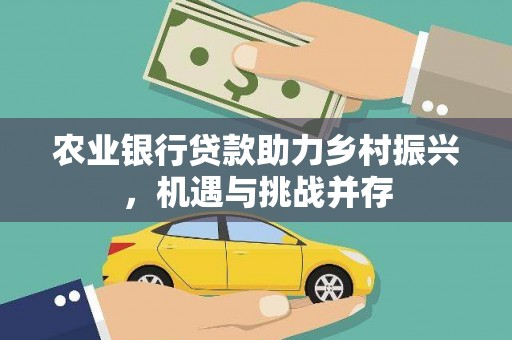 润州农业银行贷款助力乡村振兴，机遇与挑战并存