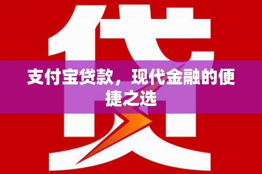 润州支付宝贷款，现代金融的便捷之选