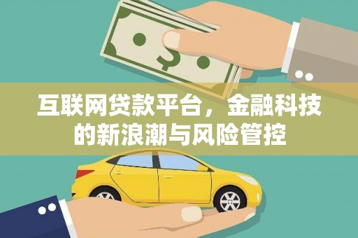 润州互联网贷款平台，金融科技的新浪潮与风险管控