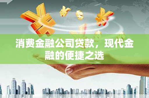 润州消费金融公司贷款，现代金融的便捷之选